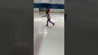 Thursday morning, practice and lesson. #figureskating #kidspractice
