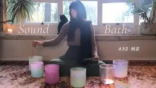 Crystal Alchemy Singing Bowls | 432 hz Healing Frequencies ✨ Relaxing Sound Bath to Cleanse Energy