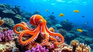 FX Deepsea 4K &ndash; Peaceful Ocean Glow & Colorful Reef and Fish Reflections for Stress Relief
