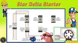 Star Delta Starter for 3 Phase Induction Motor / Star Delta Connection