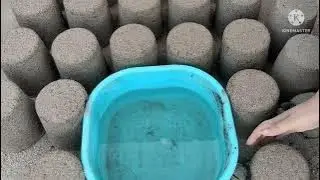 grainy soft dusty sand wholecrush in mini water tub/moutuwatering visuals/oddlysatifying 🤤