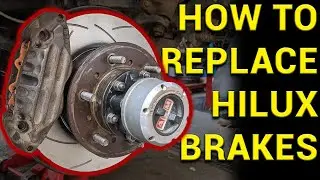 Как заменить передние тормоза Toyota Hilux