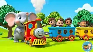 Elephant&rsquo;s Toy Train Song for Kids | Fun Train Ride Nursery Rhyme