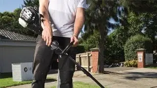 Homelite 25cc 2 Stroke Curved Shaft Line Trimmer review and unboxing