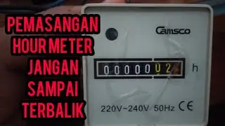 Cara pemasangan hour meter pada panel