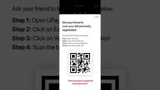 Earn Money with UPay - Show my QR