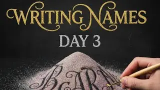 Wrote 100+ Names Today! 📝 Day 3: Name Art Challenge