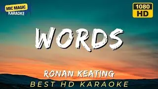 🎤✨WORDS - RONAN KEATING 🎤✨(HD KARAOKE VERSION)