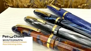 Montegrappa Venetia Celluloid Fountain Pens Unboxing
