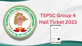 Tspsc group 4 hall ticket download mobile