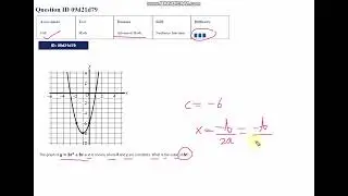 Vertex and Y-int of Quadratic Functions SAT Advanced Math #34 | #satexam #advancedmath #maths