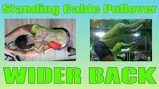 How to do STANDING CABLE PULLOVERS (Straight Arm Pulldowns) for a WIDER BACK