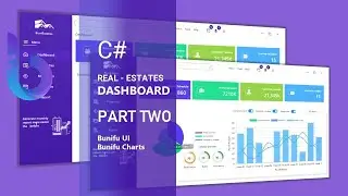 Modern stunning real estate C# UI dashboard inspiration made with Bunifu UI and BuniCharts   Part 2