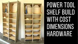 Simple Cheap Custom Scratch Built Elegant Shelves Using Power Tools
