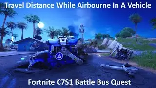 Travel Distance While Airbourne in A Vehicle Fortnite Battle Bus Quest