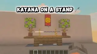Minecraft Building Ideas 💡 Katana On A Stand 🗡️ 