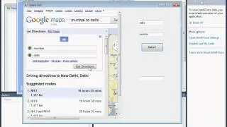 Visual Studio 2010 Google Maps Direction Search Using textboc..no use of API and all!! part 1