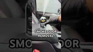 Smoke Odor Removal #shorts #cardetailing #interiordetailing