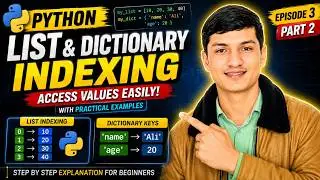 How to Access List & Dictionary Values in Python | Episode 3 Part 2 | Urdu/Hindi