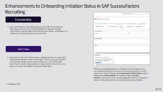 EX3 | H2 2025 Onboarding Updates | SAP SuccessFactors