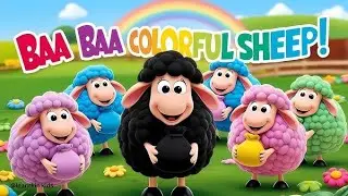 Baa Baa Color Sheep Song|Colors Song for kids|Nursery Rhymes & kids songs