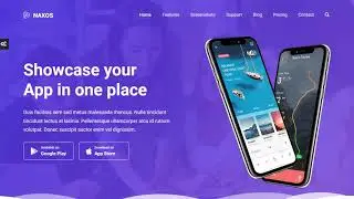 Naxos - App Landing Page Template