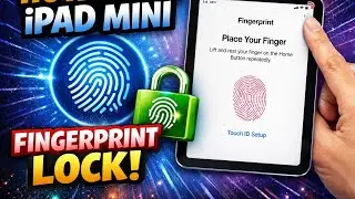 How to set fingerprint lock in iPad Mini 7th generation| iPad Mini Touch id setup  #fingerprintlock