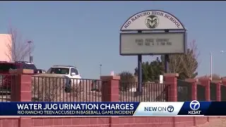 Rio Rancho JV baseball player charged with battery for urinating in water jug