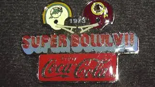 1985 NFL Super Bowl Football Pinbacks Lapel Pins SuperBowl Coca Cola Coke