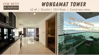 【In Pattaya】Wongamat Tower | 42 sqm Seaview Studio with Direct Beach Access