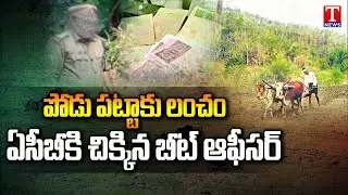 ACB Raids : Forest Beat Officer Caught While Taking Bribe For Podu Lands | T News