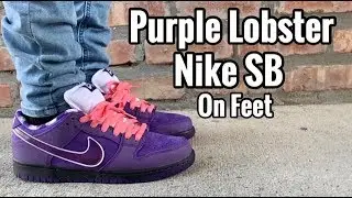 Nike SB Dunk &ldquo;Purple Lobster&rdquo; on Feet
