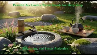 Peaceful Zen Garden Water Sounds for Deep Sleep, Relaxation, and Stress Reduction