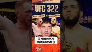 🚨 MASSIVE FIGHT ANNOUNCEMENTS 🚨 #shorts #mma
