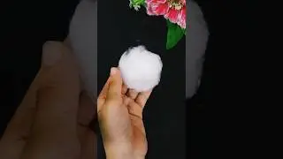 DIY Cute 🥰 cotton Rabbit 🐰|New ideas| #craft #art #shorts #youtubeshorts #ytshorts