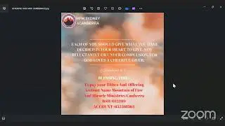 MFM Canberra And Sydney's Zoom Meeting