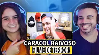 REACT O DIA QUE ASSISTI FILME DE TERROR - CARACOL RAIVOSO
