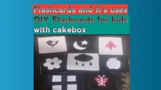 DIY Flashcards for kids with cake box|Flashcards DIY and it's uses|@shamili multiarts