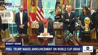 LIVE: President Trump makes announcement on World Cup Draw