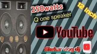 Q one speaker 12 inch 🔊🔊🔊250 watts 🔊🔊🔊#video#12inch# speaker#dj
