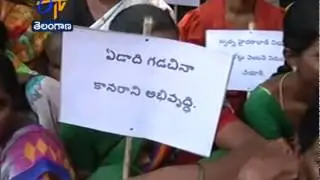 TDP Cadre Stages Protests Against KCR For Not Developing GHMC