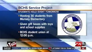 Bakersfield Christian High School hosting elementary students