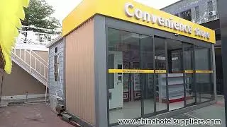 Fully furnished collapsable Container Convenience Store