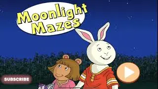 Arthur | Moonlight Mazes | Help DW and Buster find their way out of mazes at night 🪲🌚