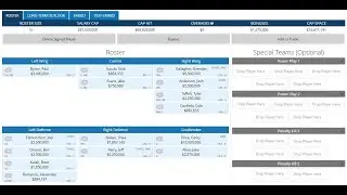 Playing Habs Armchair GM on CapFriendly