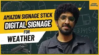 Displaying the weather with posterbooking digital signage on any screen 2025