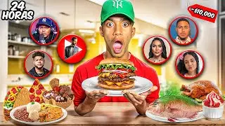 FAMOSOS ELIGEN MI COMIDA POR 24 HORAS 💰😱 Ft. Carlos Duran, Alofoke, Luinny
