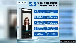 5.5 Inch Face Palm Fingerprint Recognition Access Control System, Biometric RFID Card Reader, Contac