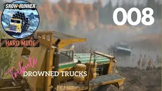 SnowRunner Hard Mode: Ep 008 - Drowned Trucks (KnullModem Revisited)