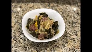 Southern Style Cabbage and Collard Greens with Smoked Ham Hock | Southern Smoke Boss